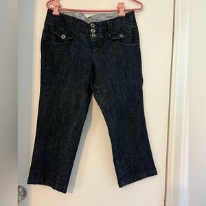 Chambray capris